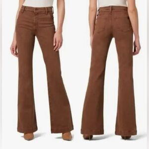 JOE'S JEANS The Molly High Rise Flare Jeans Brown/walnut